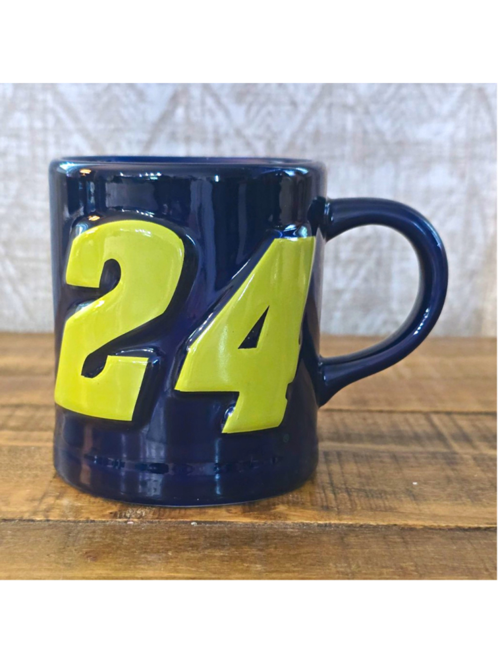 Jeff Gordon #24 NASCAR Coffee Mug JG Motorsports Raised Number and "autograph"